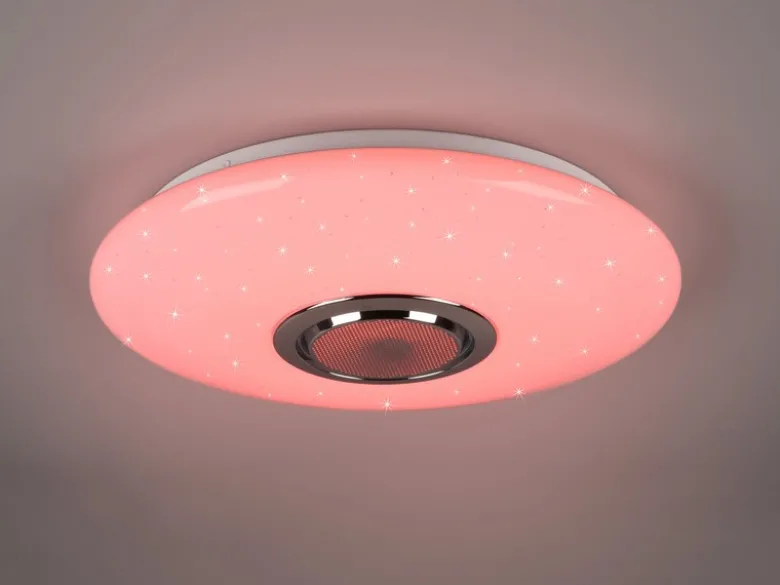 LED Deckenleuchte MUSICA mit Lautsprecher Farbwechsel & Fernbedienung, Ø 41cm