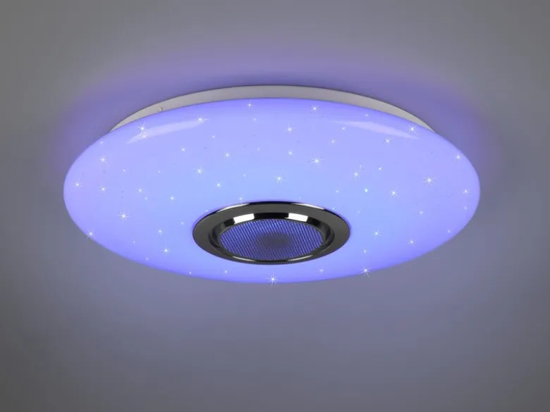 LED Deckenleuchte MUSICA mit Lautsprecher Farbwechsel & Fernbedienung, Ø 41cm