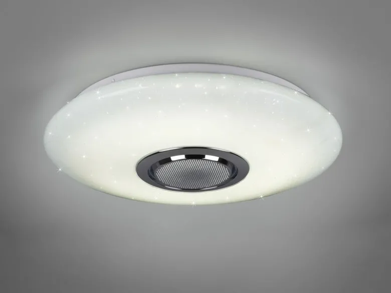 LED Deckenleuchte MUSICA mit Lautsprecher Farbwechsel & Fernbedienung, Ø 41cm
