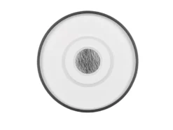 LED Deckenleuchte NAZAR Schwarz Weiß, flach, dimmbar über Schalter Ø 40cm