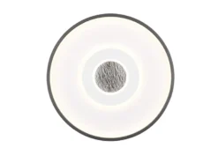 LED Deckenleuchte NAZAR Schwarz Weiß, flach, dimmbar über Schalter Ø 40cm