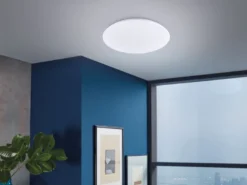 LED Deckenleuchten 2er SET flach, dimmbar über Lichtschalter, Ø 39,5cm
