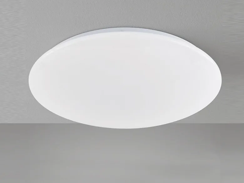 LED Deckenleuchten 2er SET flach, dimmbar über Lichtschalter, Ø 39,5cm