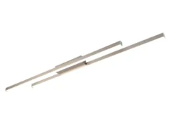 LED Deckenleuchte ODIO flach Silberfarbig, Breite 110cm