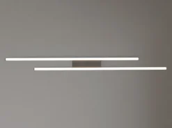LED Deckenleuchte ODIO flach in Schwarz, Breite 110cm