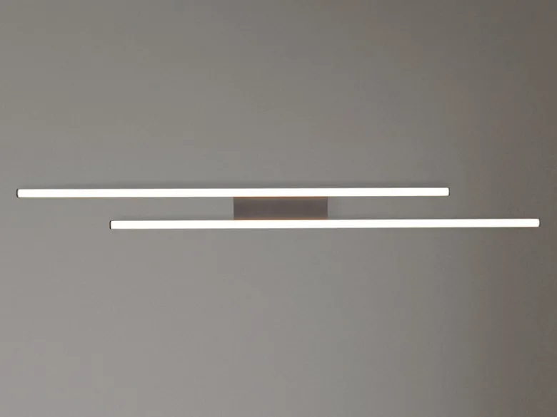 LED Deckenleuchte ODIO flach in Schwarz, Breite 110cm