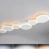 LED Deckenleuchte OVELA Weiß mit Fernbedienung & 3 Lichtfarben, Breite 100cm