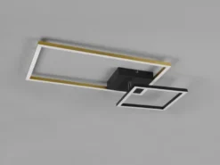 LED Deckenleuchte PADELLA Messing matt dimmbar Warmweiß, Breite 63cm