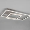 LED Deckenleuchte PADELLA Silber dimmbar Neutralweiß, Breite 63cm