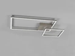LED Deckenleuchte PADELLA Silber dimmbar Neutralweiß, Breite 63cm