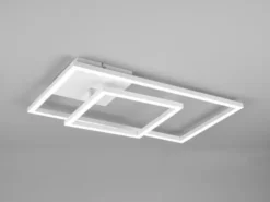 LED Deckenleuchte PADELLA Weiß dimmbar Warmweiß, Breite 63cm