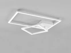 LED Deckenleuchte PADELLA Weiß dimmbar Warmweiß, Breite 63cm