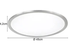 LED Deckenleuchte PHOENIX extrem flach & rund, dimmbar, Ø 45cm
