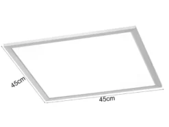 LED Deckenleuchte PHOENIX extrem flach dimmbar, Quadrat 45cm