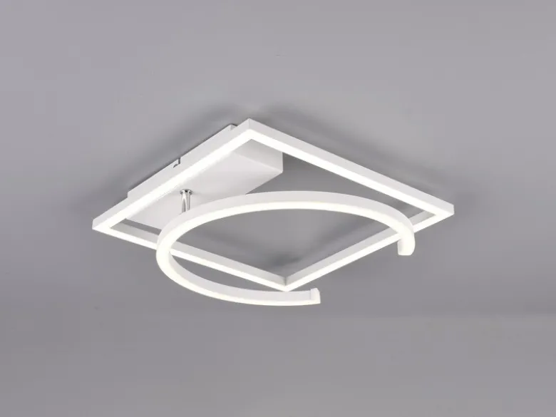 LED Deckenleuchte PIVOT Weiß - dimmbar, Breite 42cm