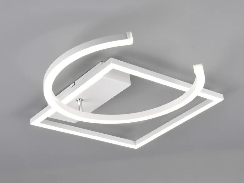 LED Deckenleuchte PIVOT Weiß - dimmbar, Breite 42cm