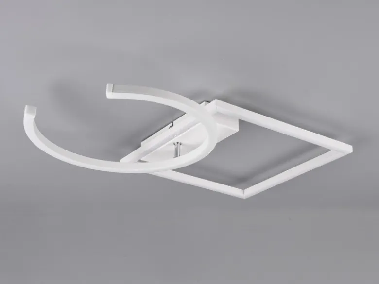 LED Deckenleuchte PIVOT Weiß - dimmbar, Breite 42cm