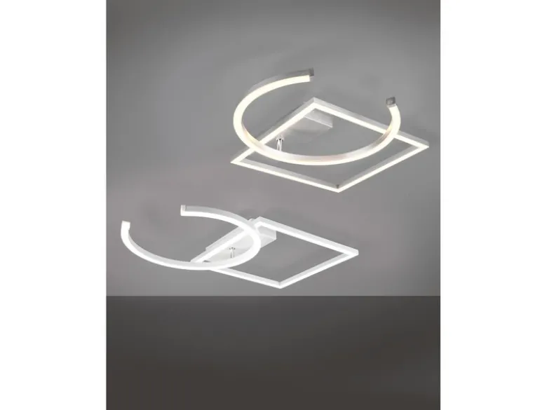 LED Deckenleuchte PIVOT Weiß - dimmbar, Breite 42cm