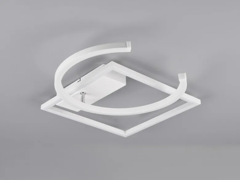 LED Deckenleuchte PIVOT Weiß - dimmbar, Breite 42cm