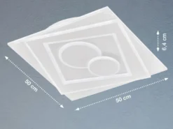 LED Deckenleuchte RATIO mit Tageslicht & Fernbedienung, Breite 50cm