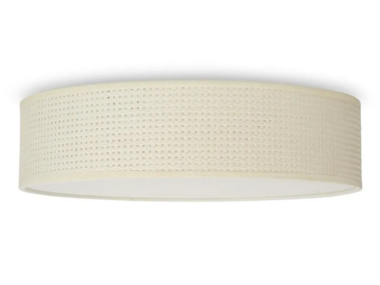 LED Deckenleuchte Rattan Lampenschirm / Abdeckung satiniert, Ø 50cm