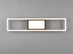 LED Deckenleuchte RIGIDO Schwarz dimmbar & Lichtfarbe einstellbar, B: 60cm