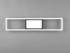 LED Deckenleuchte RIGIDO Schwarz dimmbar & Lichtfarbe einstellbar, B: 60cm