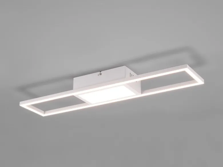 LED Deckenleuchte RIGIDO Weiß dimmbar & Lichtfarbe einstellbar, Breite 60cm