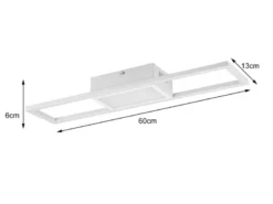 LED Deckenleuchte RIGIDO Weiß dimmbar & Lichtfarbe einstellbar, Breite 60cm
