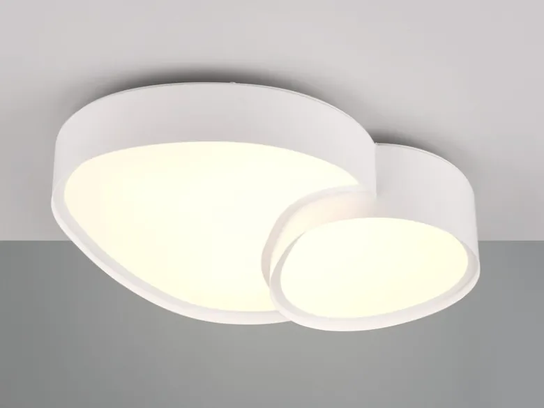LED Deckenleuchte RISE mit Fernbedienung dimmbar Weiß, Breite 43,5cm