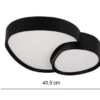 LED Deckenleuchte RISE mit Fernbedienung dimmbar Schwarz, Breite 43,5cm