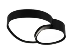 LED Deckenleuchte RISE mit Fernbedienung dimmbar Schwarz, Breite 43,5cm