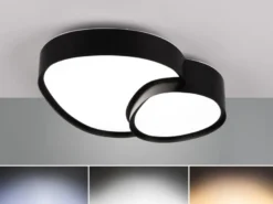 LED Deckenleuchte RISE mit Fernbedienung dimmbar Schwarz, Breite 43,5cm