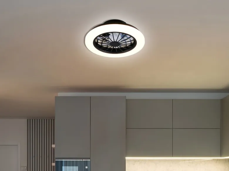 LED Deckenleuchte ROTSUND mit Ventilator, Tageslicht und Fernbedienung Ø 38cm