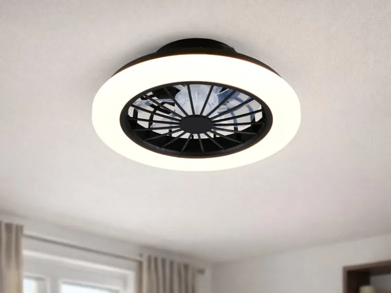 LED Deckenleuchte ROTSUND mit Ventilator, Tageslicht und Fernbedienung Ø 38cm