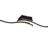 LED Deckenleuchte ROUTE flach Schwarz 2 flammig Warmweiß, Breite 56cm