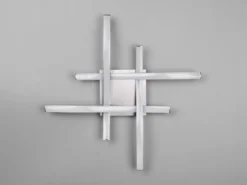 LED Deckenleuchte ROUTE 4 flammig Metall Silber Neutralweiß, Breite 46cm