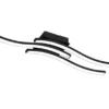 LED Deckenleuchte ROUTE Metall Schwarz, Breite 56cm, Warmweiß
