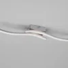 LED Deckenleuchte ROUTE Metall Silber 2-flammig, Warmweiß, Breite 56cm