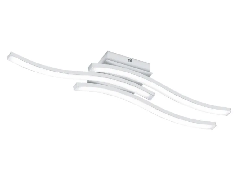 LED Deckenleuchte ROUTE Metall Weiß, Breite 56cm, Neutralweiß