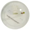 LED Deckenleuchte rund, Glas Alabaster, Dekorring Altmessing, Ø 25cm