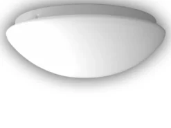 LED Deckenleuchte rund Opalglas matt, Nurglasleuchte, Ø 30cm