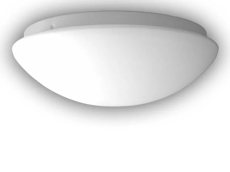 LED Deckenleuchte rund Opalglas matt, Nurglasleuchte, Ø 45cm