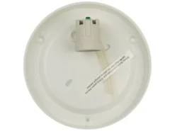 LED Deckenleuchte rund, Schliffglas satiniert, Dekorring Nickel matt, Ø 35cm