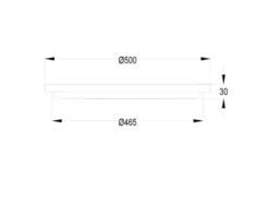 LED Deckenleuchte SCOTT Schwarz, dimmbar & Lichtfarbe einstellbar, Ø 50cm