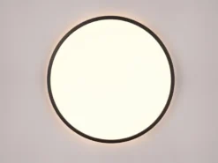 LED Deckenleuchte SCOTT Schwarz, dimmbar & Lichtfarbe einstellbar, Ø 50cm