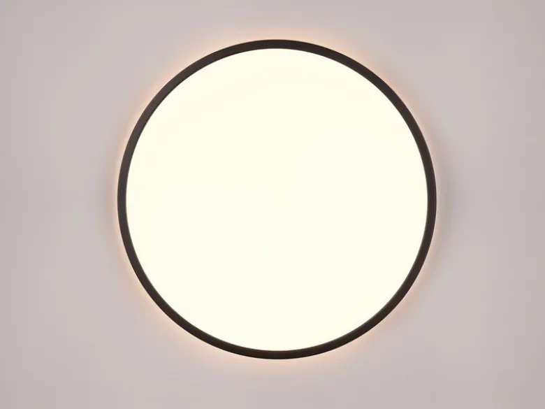 LED Deckenleuchte SCOTT Schwarz, dimmbar & Lichtfarbe einstellbar, Ø 50cm