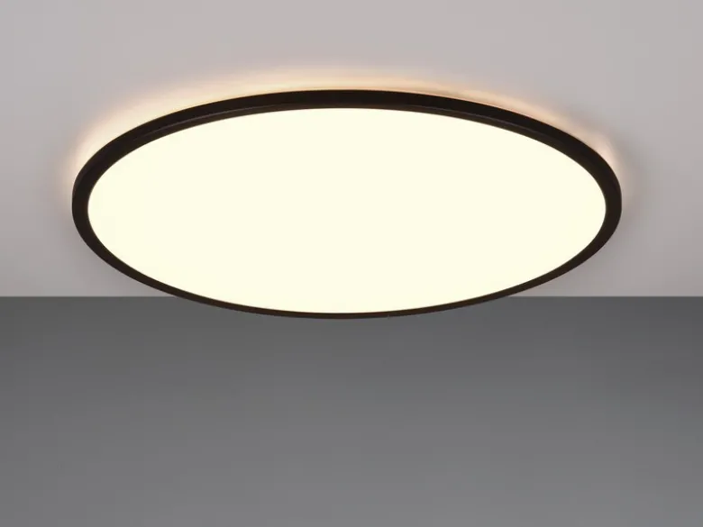 LED Deckenleuchte SCOTT Schwarz, dimmbar & Lichtfarbe einstellbar, Ø 50cm