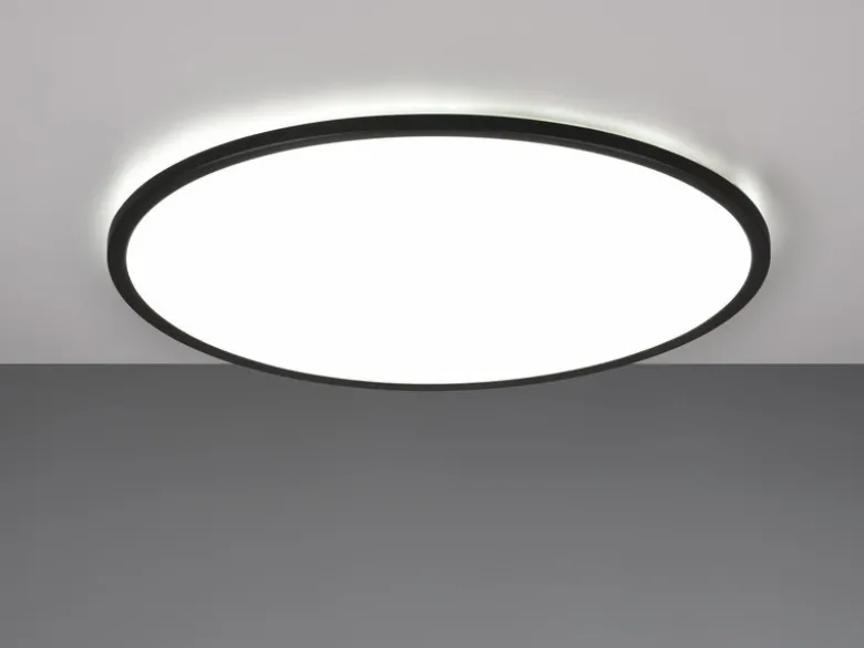 LED Deckenleuchte SCOTT Schwarz, dimmbar & Lichtfarbe einstellbar, Ø 50cm