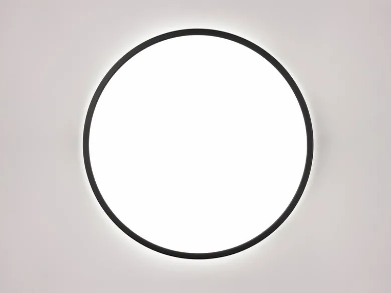 LED Deckenleuchte SCOTT Schwarz, dimmbar & Lichtfarbe einstellbar, Ø 50cm